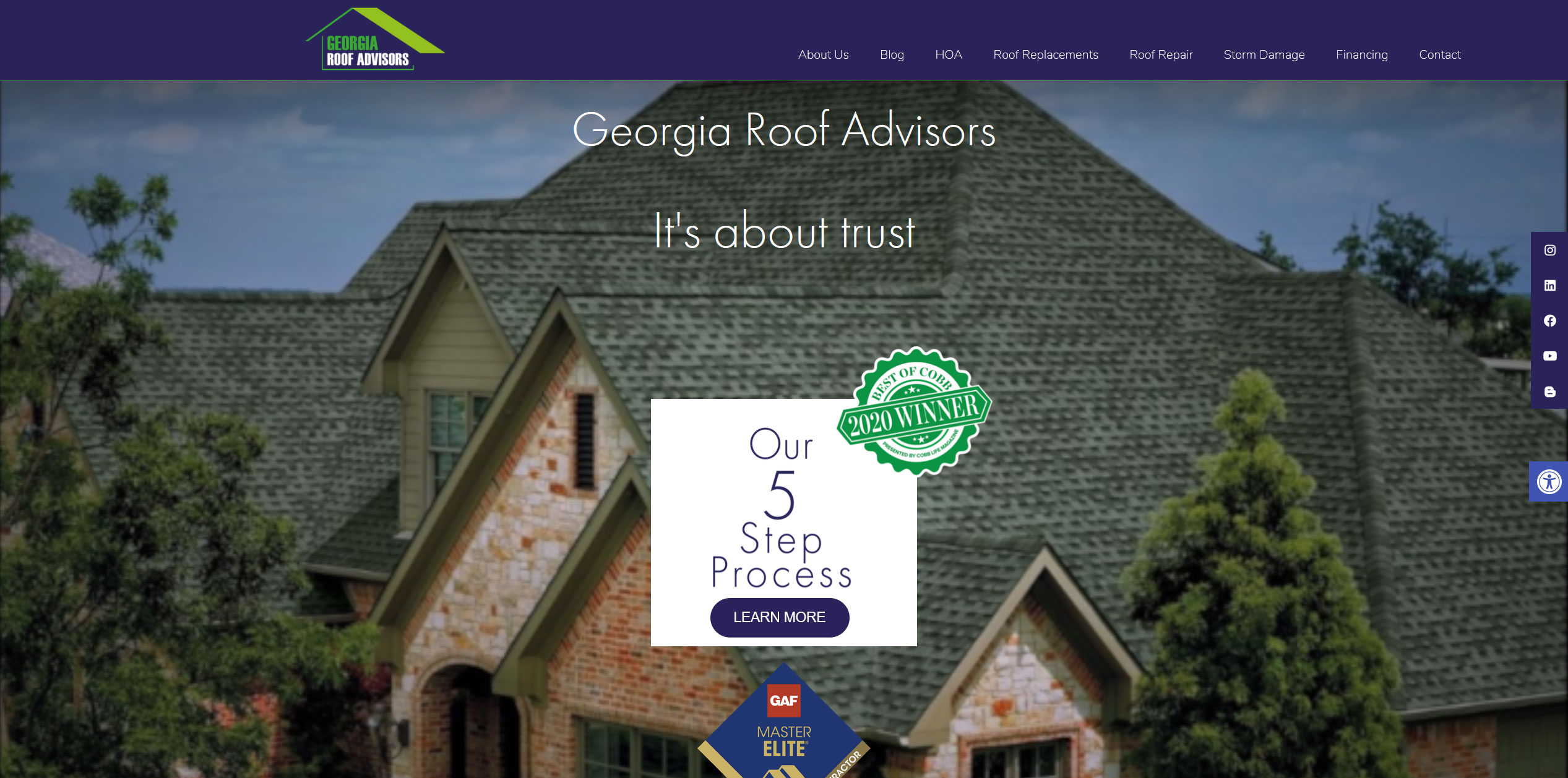 An example of a customer website